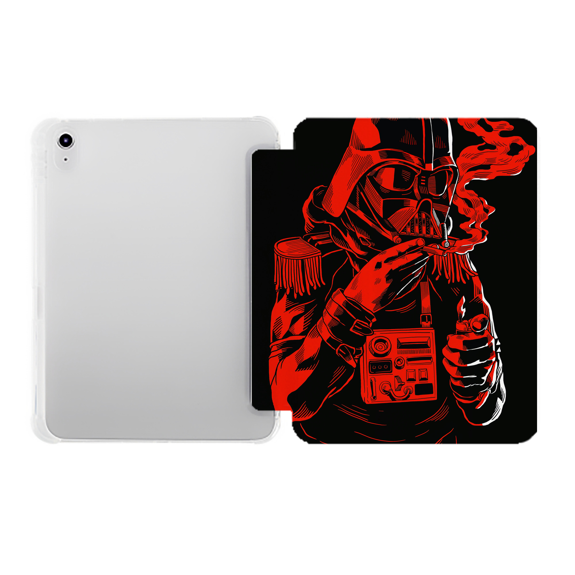 （画像用） スター・ウォーズ Star Wars IPad ケース ペン収納付き 三つ折りスタンド PUレザー×シリコン 対応機種9.5/10.5/10.9インチ